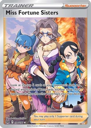 Miss Fortune Sisters (Full Art) (194/196) Holofoil [SWSH: Lost Origin] Pokemon Single Pokémon