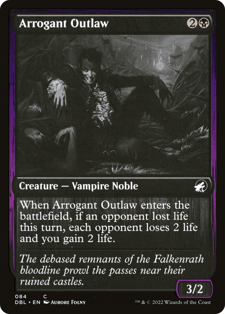 Arrogant Outlaw (DBL-084) [Innistrad: Double Feature] Foil MTG Single Wizards of the Coast