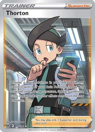 Thorton (Full Art) (195/196) Holofoil [SWSH: Lost Origin] Pokemon Single Pokémon
