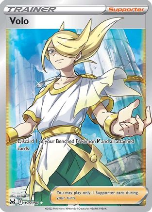 Volo (Full Art) (196/196) Holofoil [SWSH: Lost Origin] Pokemon Single Pokémon