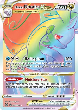 Hisuian Goodra VSTAR (Secret) (202/196) Holofoil [SWSH: Lost Origin] Pokemon Single Pokémon