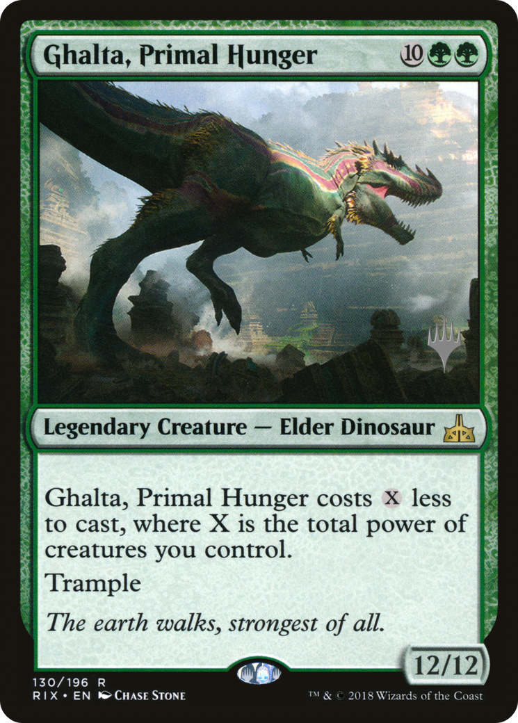 Ghalta, Primal Hunger (PPM20-130) [Rivals of Ixalan Promos] Foil MTG Single Wizards of the Coast