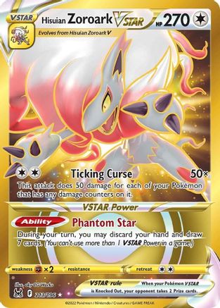 Hisuian Zoroark VSTAR (Secret) (213/196) Holofoil [SWSH: Lost Origin] Pokemon Single Pokémon