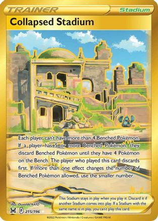 Collapsed Stadium (Secret) (215/196) Holofoil [SWSH: Lost Origin] Pokemon Single Pokémon