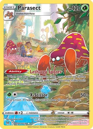 Parasect (TG01/30) Holofoil [SWSH: Lost Origin Trainer Gallery] Pokemon Single Pokémon