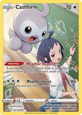 Castform (TG11/30) Holofoil [SWSH: Lost Origin Trainer Gallery] Pokemon Single Pokémon