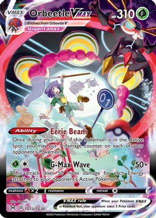 Orbeetle VMAX (TG13/30) Holofoil [SWSH: Lost Origin Trainer Gallery] Pokemon Single Pokémon