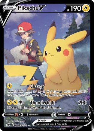 Pikachu V (TG16/30) Holofoil [SWSH: Lost Origin Trainer Gallery] Pokemon Single Pokémon