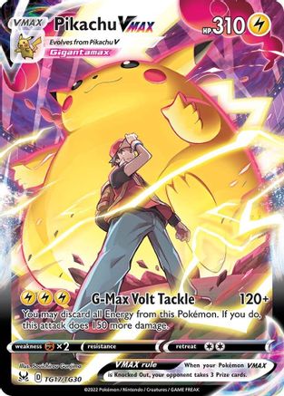 Pikachu VMAX (TG17/30) Holofoil [SWSH: Lost Origin Trainer Gallery] Pokemon Single Pokémon