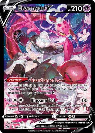 Enamorus V (TG18/30) Holofoil [SWSH: Lost Origin Trainer Gallery] Pokemon Single Pokémon