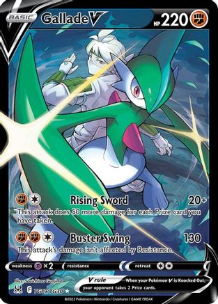 Gallade V (TG19/30) Holofoil [SWSH: Lost Origin Trainer Gallery] Pokemon Single Pokémon