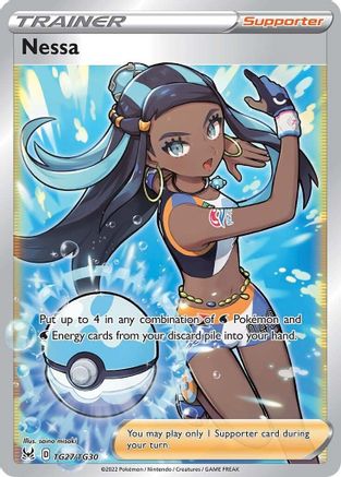 Nessa (TG27/30) Holofoil [SWSH: Lost Origin Trainer Gallery] Pokemon Single Pokémon
