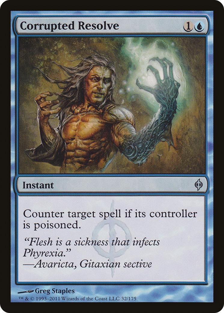Corrupted Resolve [New Phyrexia] MTG Single Magic: The Gathering