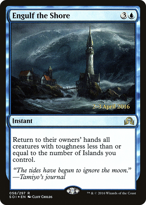 Engulf the Shore (PRE-058) [Shadows over Innistrad Promos] Foil MTG Single Wizards of the Coast
