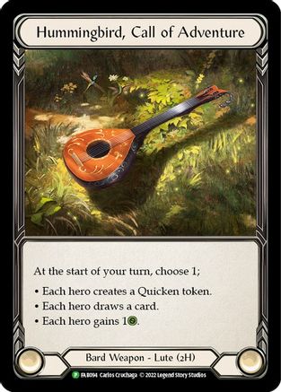 Hummingbird, Call of Adventure [FAB094] (Promo)  Cold Foil Flesh And Blood Single Flesh And Blood   