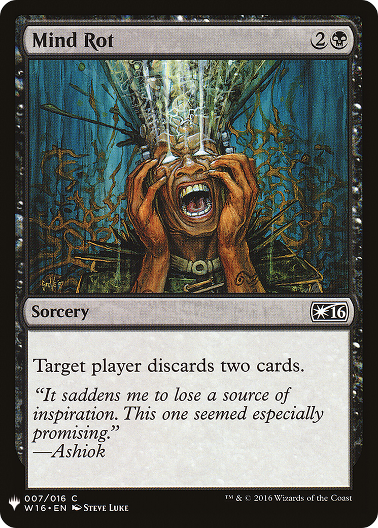 Mind Rot (LIST-W16-7) [Mystery Booster] The List MTG Single Wizards of the Coast