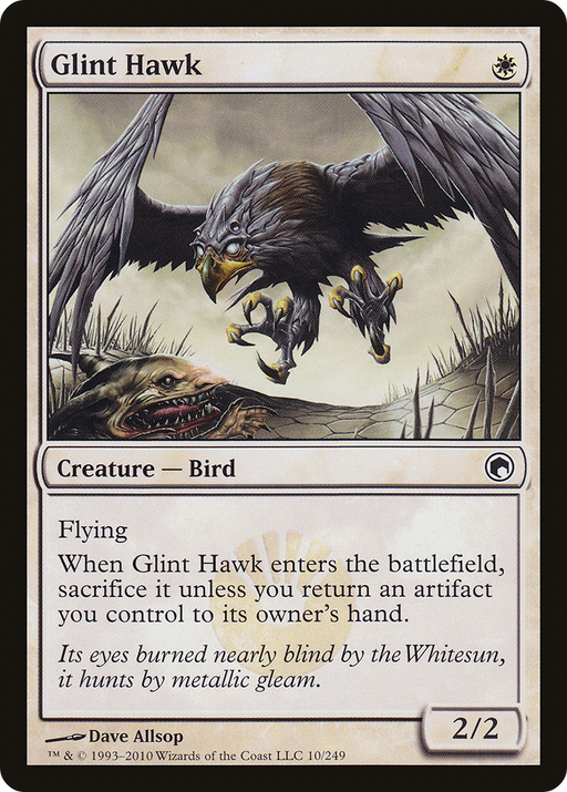 Glint Hawk (SOM-010) [Scars of Mirrodin] MTG Single Wizards of the Coast
