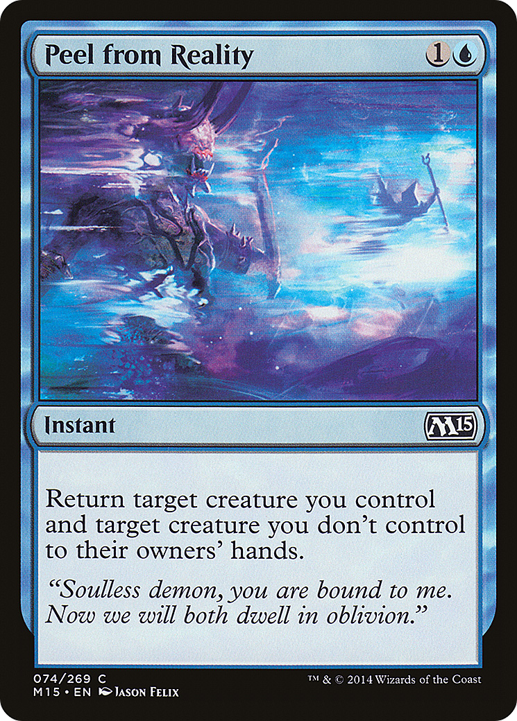 Peel from Reality (M15-074) [Magic 2015] Foil MTG Single Wizards of the Coast
