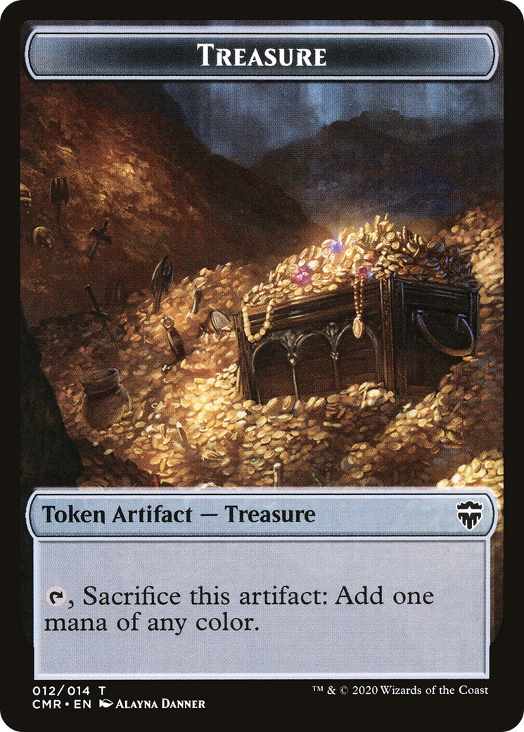 Treasure (CMR-012) [Tokens] Commander Legends Tokens MTG Single Wizards of the Coast