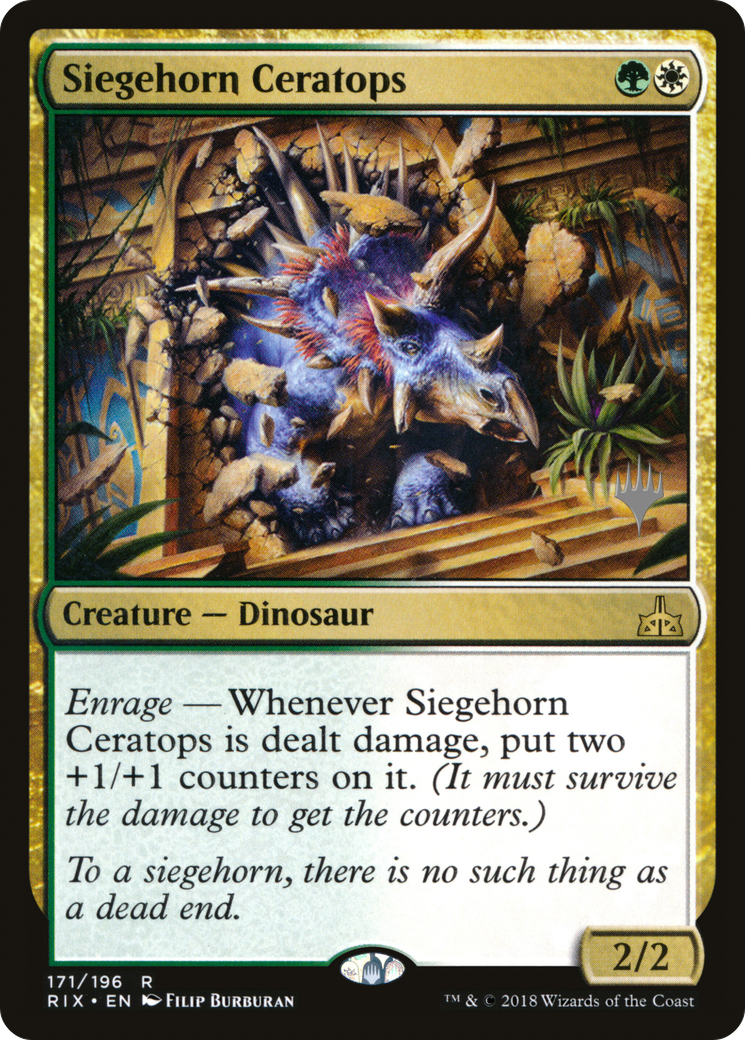 Siegehorn Ceratops (PPM20-171) [Rivals of Ixalan Promos] Foil MTG Single Wizards of the Coast