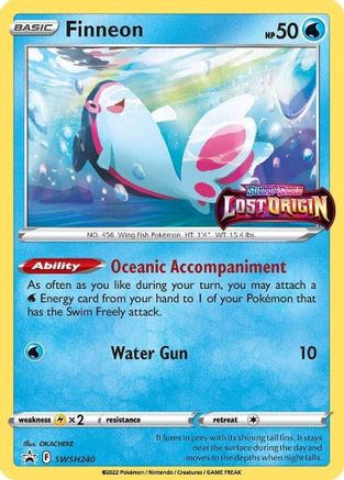 Finneon - SWSH240 (Prerelease) (SWSH240/307) Holofoil [Promos: SWSH Promo Cards] Pokemon Single Pokémon