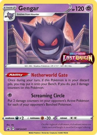 Gengar - SWSH241 (Prerelease) (SWSH241/307) Holofoil [Promos: SWSH Promo Cards] Pokemon Single Pokémon
