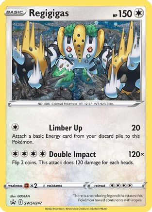 Regigigas - SWSH247 (Cosmos Holo) (SWSH247/307) Holofoil [Promos: SWSH Promo Cards] Pokemon Single Pokémon