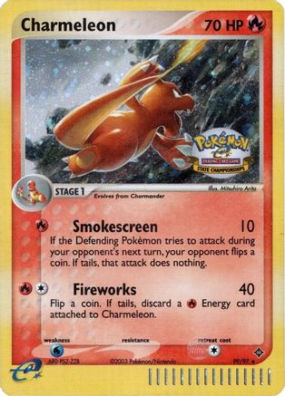 Charmeleon - 99/97 (State Championship) () Holofoil [Promos: League & Championship Cards] Pokemon Single Pokémon