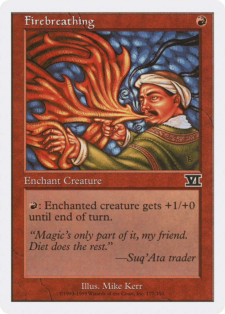 Firebreathing (6ED-177) [Classic Sixth Edition] MTG Single Wizards of the Coast