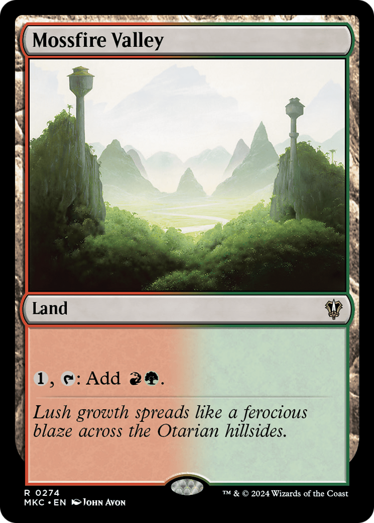 Mossfire Valley (MKC-274) [Murders at Karlov Manor Commander] MTG Single Wizards of the Coast
