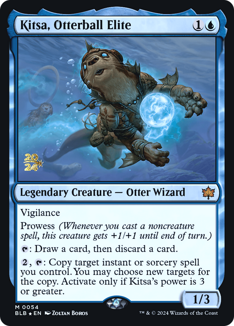 Kitsa, Otterball Elite (PRE-054) [Bloomburrow Promos] Foil MTG Single Wizards of the Coast
