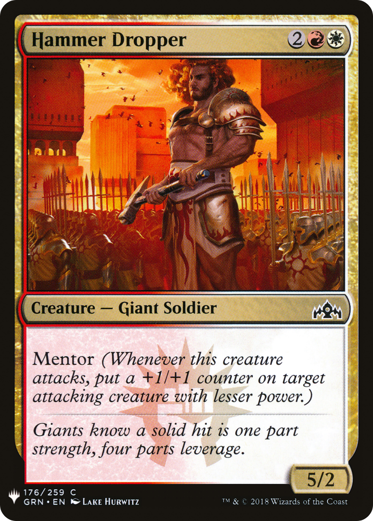 Hammer Dropper (LIST-GRN-176) [Mystery Booster] The List MTG Single Wizards of the Coast