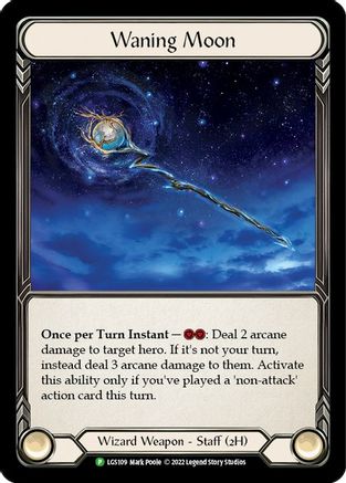 Waning Moon [LGS109] (Promo)  Cold Foil Flesh And Blood Single Flesh And Blood   
