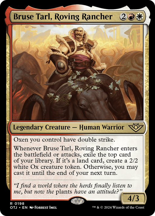 Bruse Tarl, Roving Rancher (OTJ-198) [Outlaws of Thunder Junction] MTG Single Wizards of the Coast