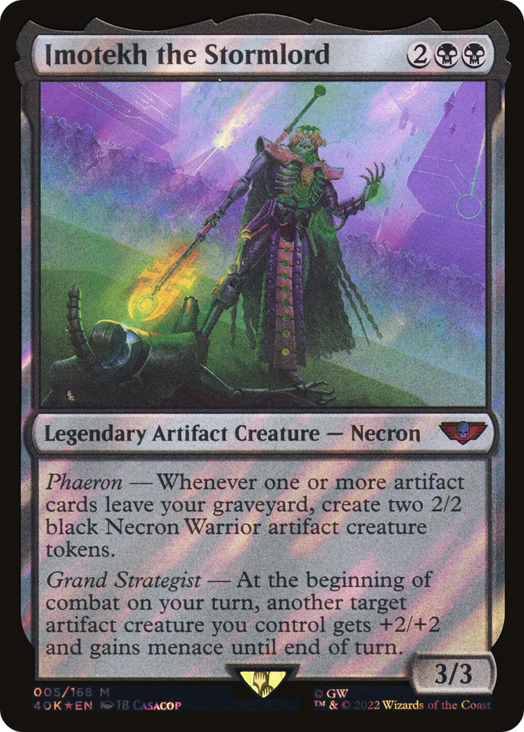 Imotekh the Stormlord (40K-005) [Warhammer 40,000 Commander] Foil MTG Single Wizards of the Coast