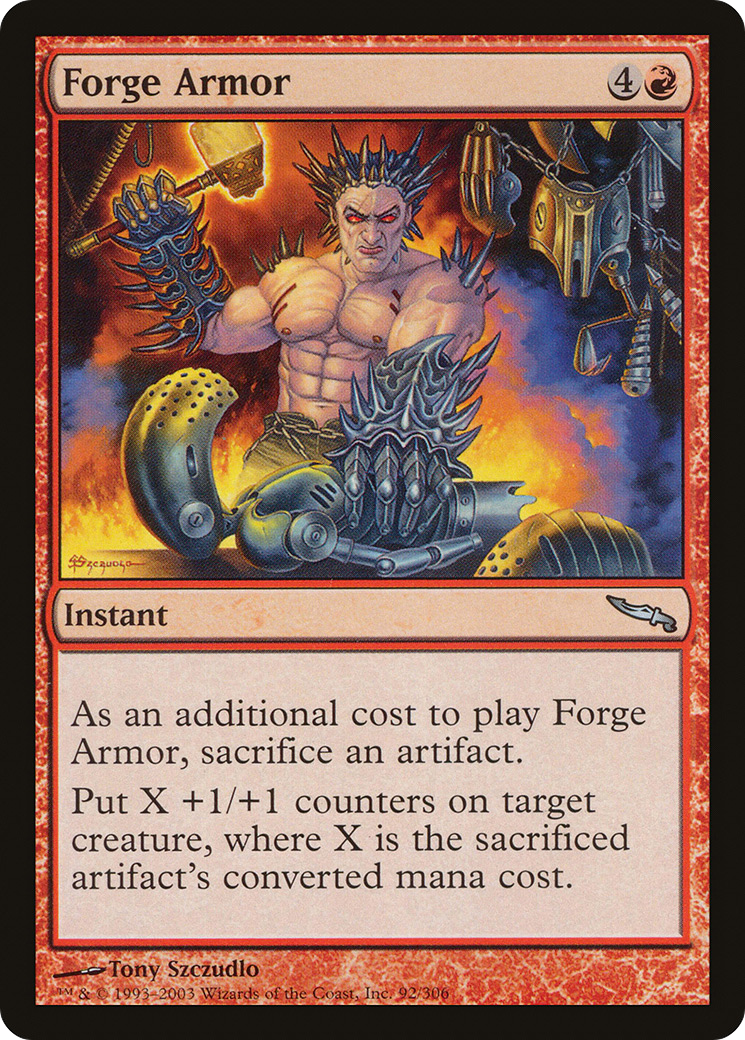 Forge Armor (MRD-092) [Mirrodin] Foil MTG Single Wizards of the Coast
