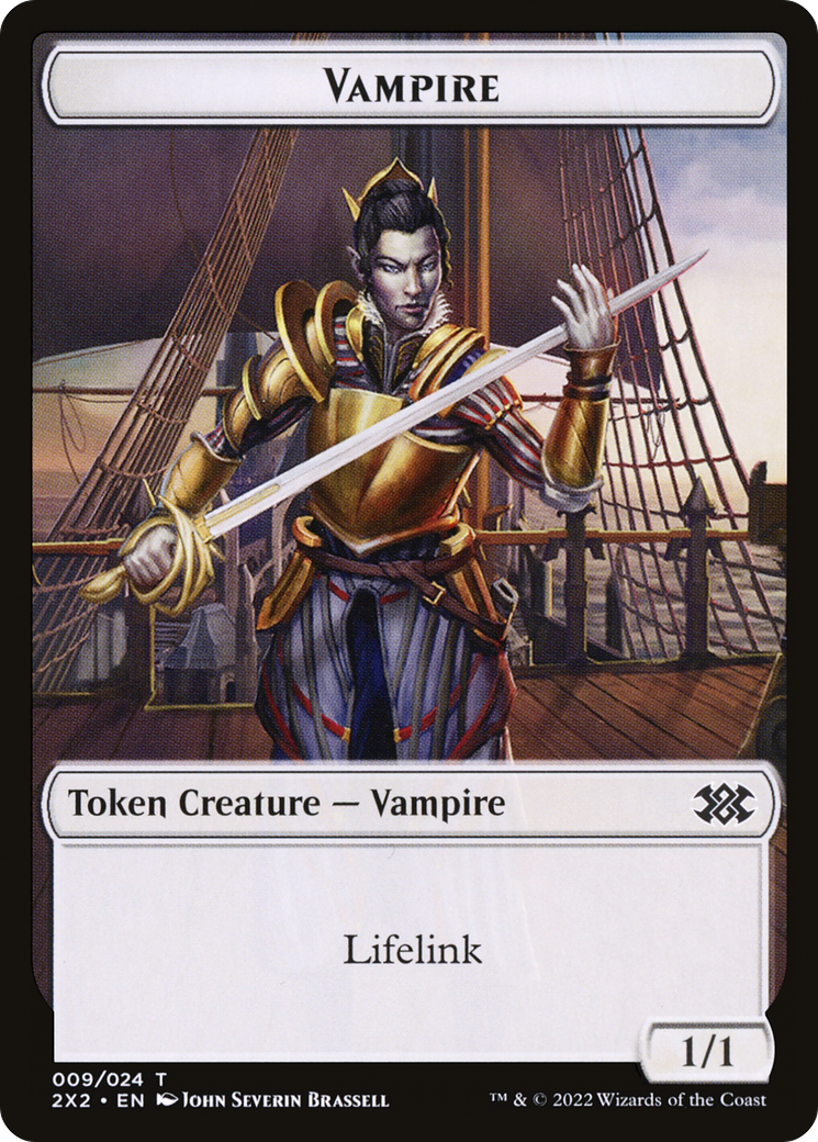 Vampire (T2X2-009) [Tokens] Double Masters 2022 Tokens Foil MTG Single Wizards of the Coast