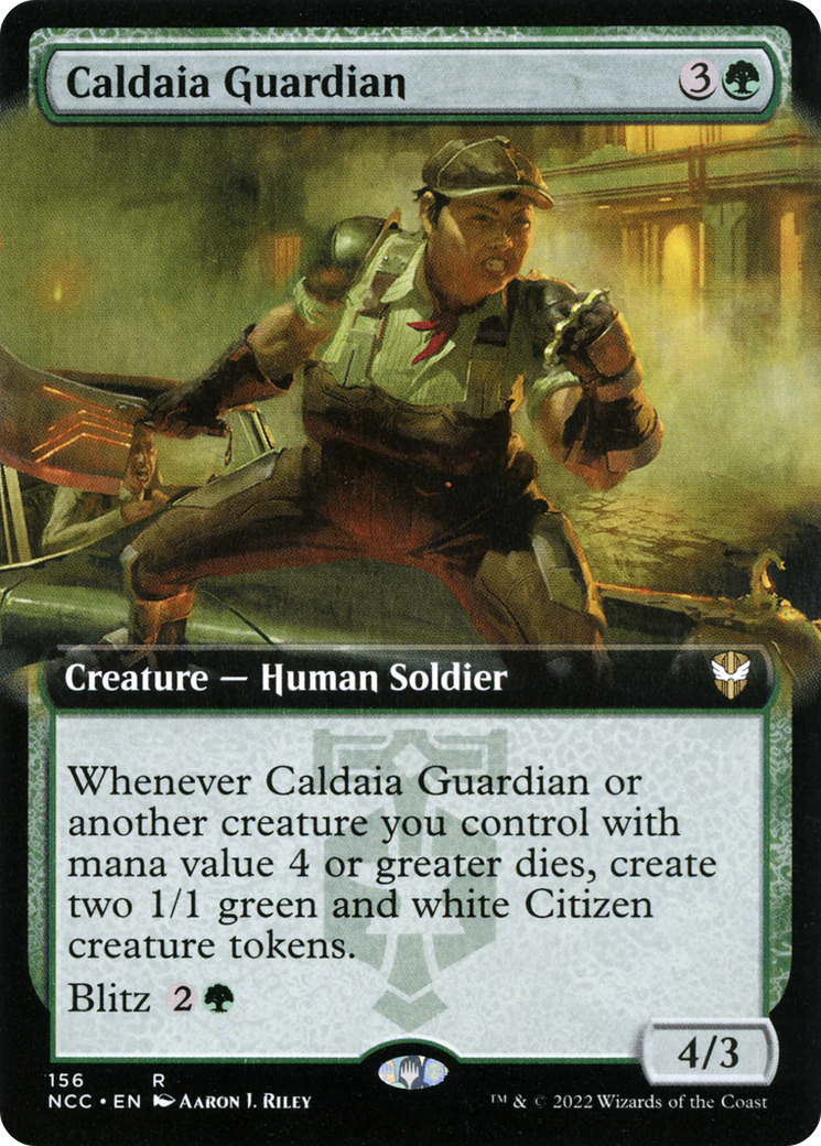 Caldaia Guardian (NCC-156) [New Capenna Commander] (Extended Art) MTG Single Wizards of the Coast
