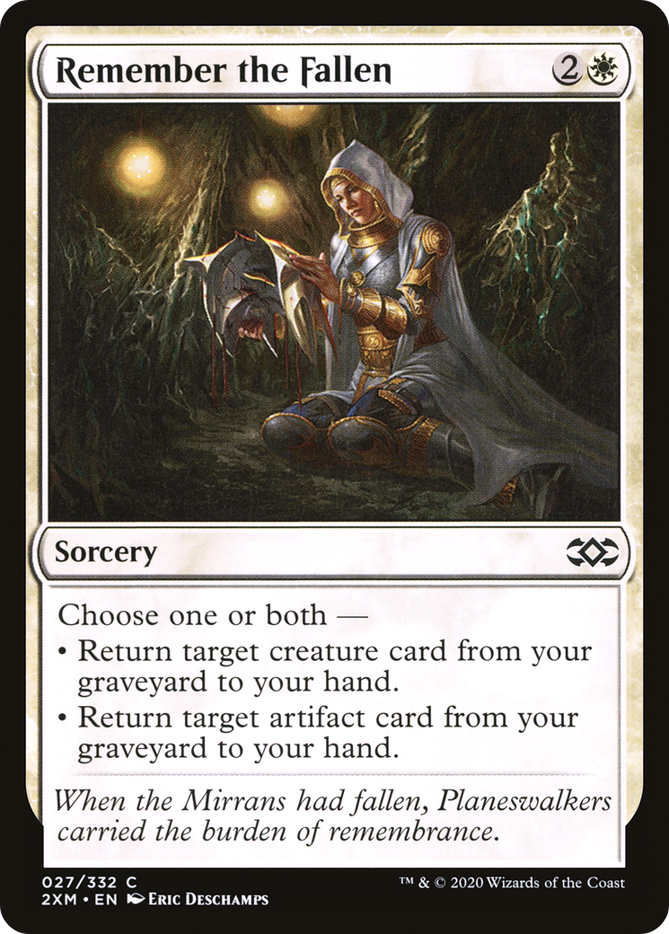 Remember the Fallen (2XM-027) [Double Masters] Foil MTG Single Wizards of the Coast