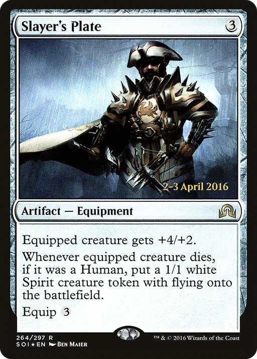 Slayer's Plate (PRE-264) [Shadows over Innistrad Promos] Foil MTG Single Wizards of the Coast