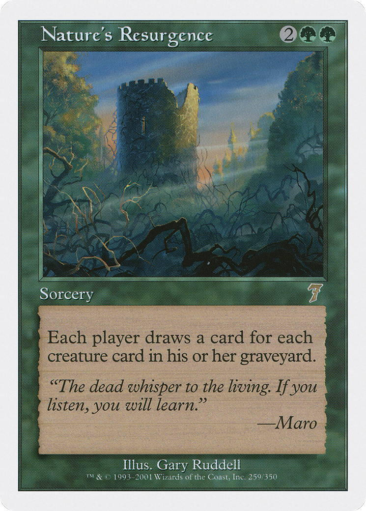 Nature's Resurgence (7ED-259) [7th Edition] MTG Single Wizards of the Coast