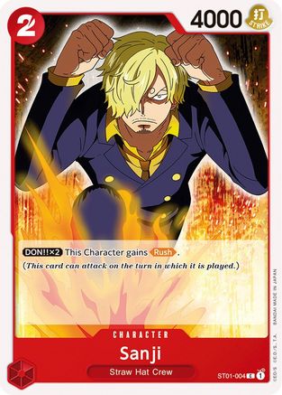 Sanji (ST01-004) [Starter Deck 1: Straw Hat Crew] One Piece Single Bandai