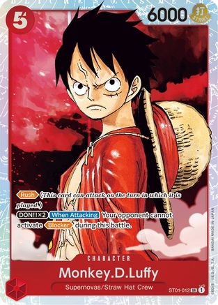 Monkey.D.Luffy (012) (ST01-012) [Starter Deck 1: Straw Hat Crew] Foil One Piece Single Bandai