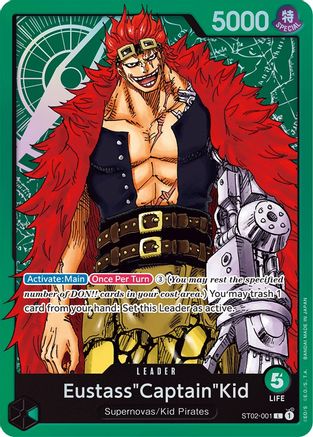 Eustass"Captain"Kid (001) (ST02-001) [Starter Deck 2: Worst Generation] Foil One Piece Single Bandai