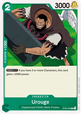 Urouge (ST02-003) [Starter Deck 2: Worst Generation] One Piece Single Bandai