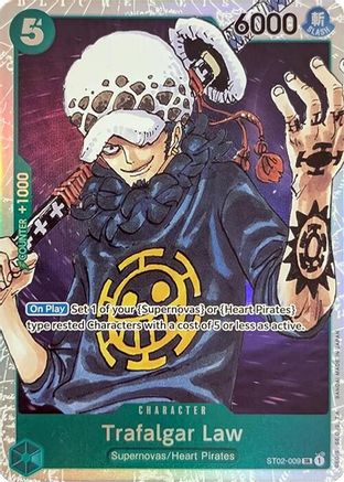 Trafalgar Law (ST02-009) [Starter Deck 2: Worst Generation] Foil One Piece Single Bandai