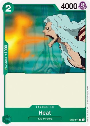 Heat (ST02-011) [Starter Deck 2: Worst Generation] One Piece Single Bandai