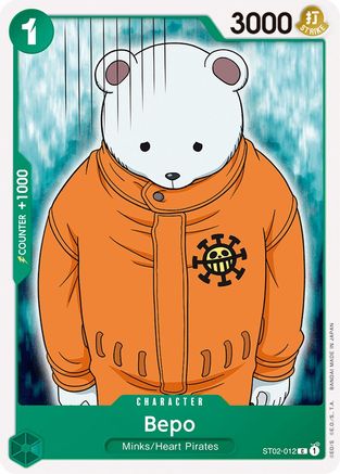 Bepo (ST02-012) [Starter Deck 2: Worst Generation] One Piece Single Bandai