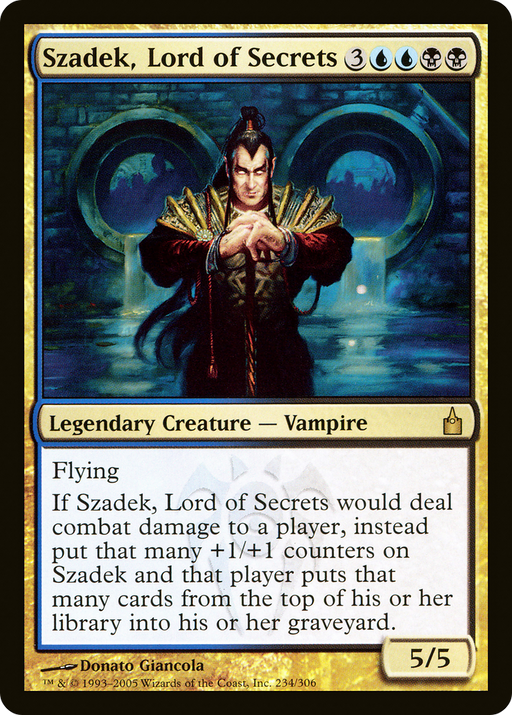 Szadek, Lord of Secrets (RAV-234) [Ravnica: City of Guilds] MTG Single Wizards of the Coast