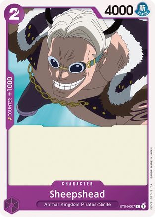 Sheepshead (ST04-007) [Starter Deck 4: Animal Kingdom Pirates] One Piece Single Bandai